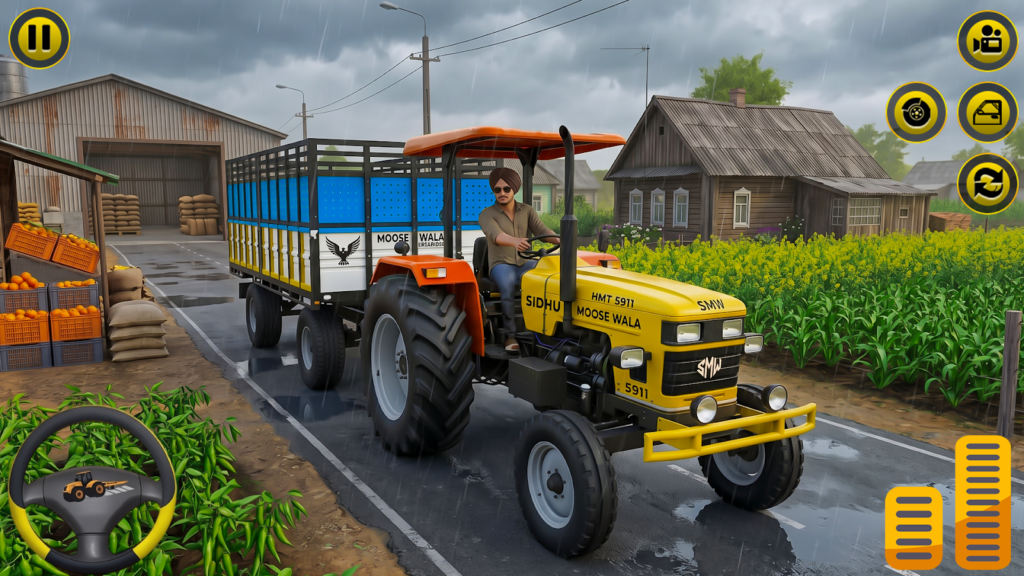 Cargo Tractor Driving Game 3D gameplay screenshot 4
