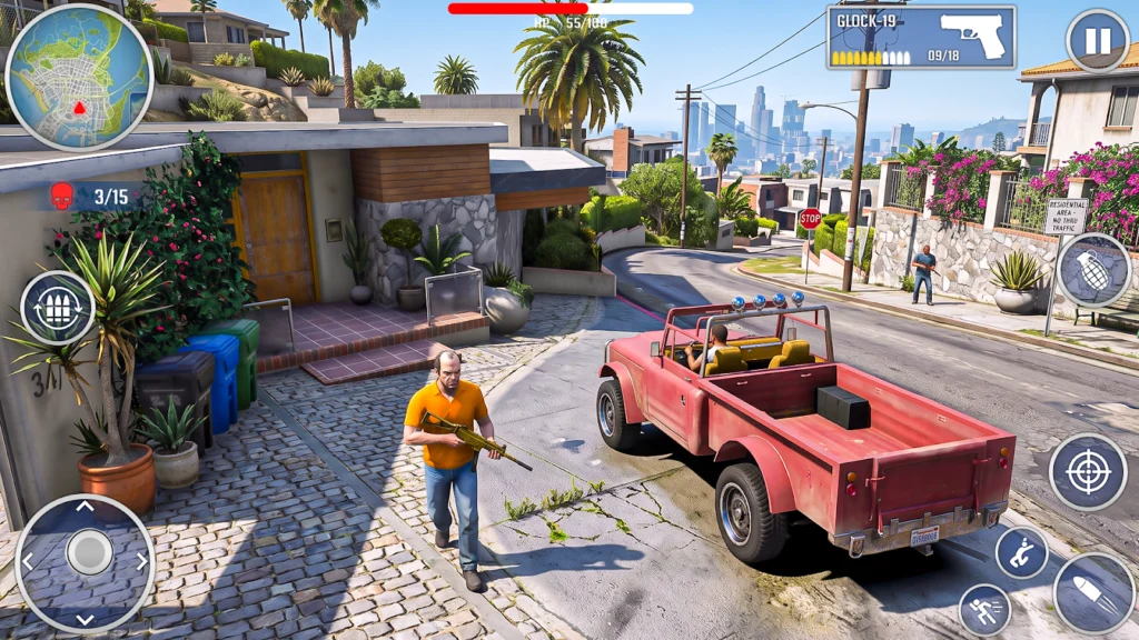 Grand Mafia Gangster Game gameplay screenshot 1