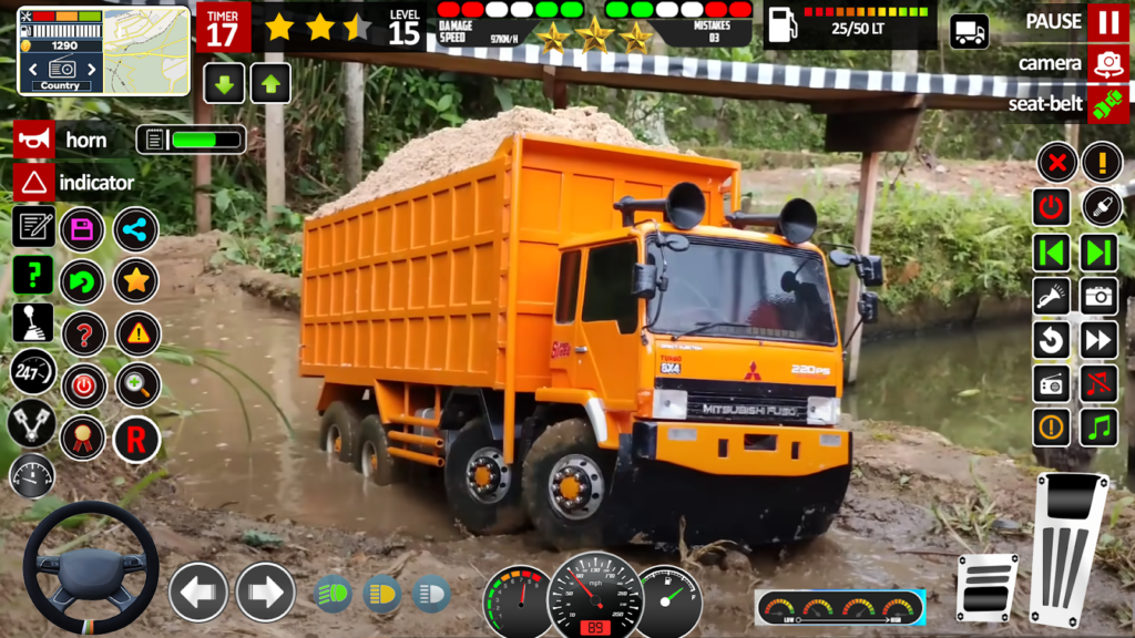 Offroad Mud Cargo Truck Driver gameplay screenshot 4