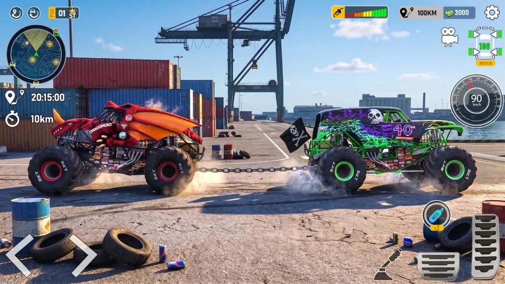 US Monster Truck Driving Game gameplay screenshot 4